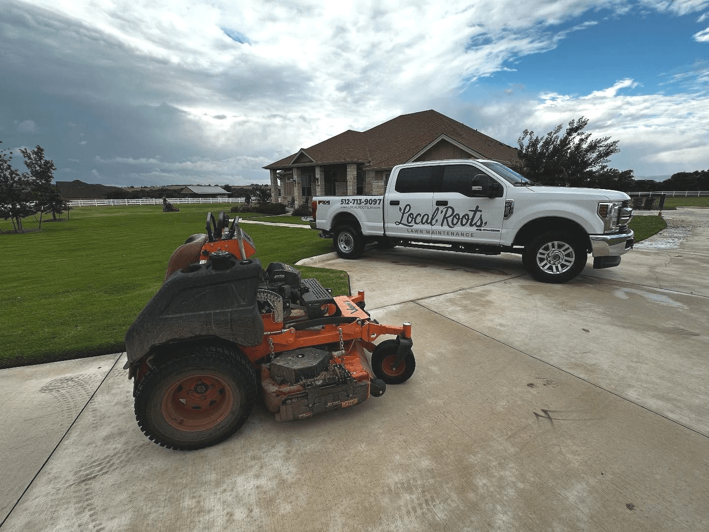 Vibrant Bermuda grass showing the perfect lawn height using the 1/3 rule for mowing.